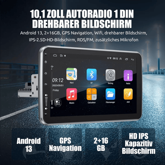 1 DIN Multimedija GPS s 360° okretnim Touch ekranom "1312A" - Zoro