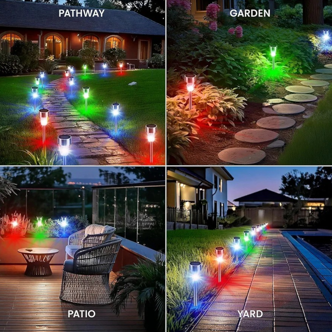 10 dijelni set Solarnih Lampi RGB - Zoro