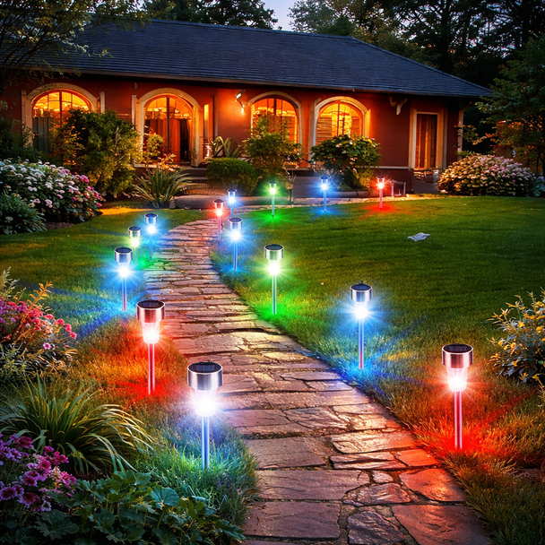 10 dijelni set Solarnih Lampi RGB - Zoro