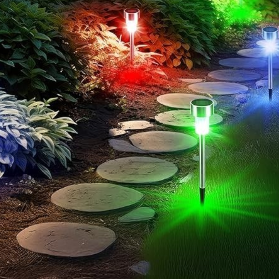 10 dijelni set Solarnih Lampi RGB - Zoro