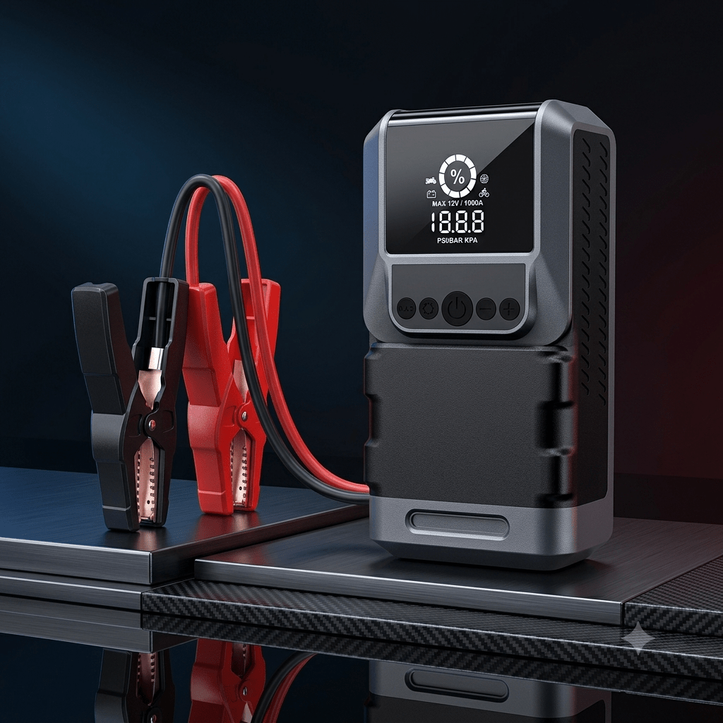 10u1 Auto Starter, Kompresor 12V (ZS26-12) - Zoro