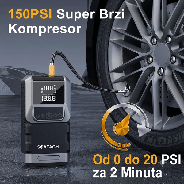 10u1 Auto Starter, Kompresor 12V (ZS26-12) - Zoro
