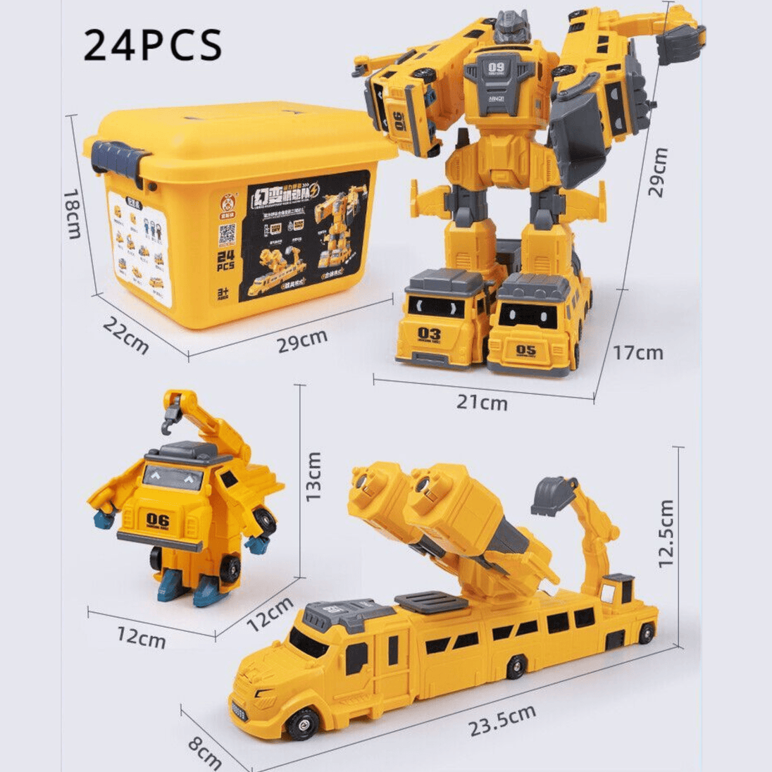 24 - dijelni Magnetni Transformers Set - Zoro