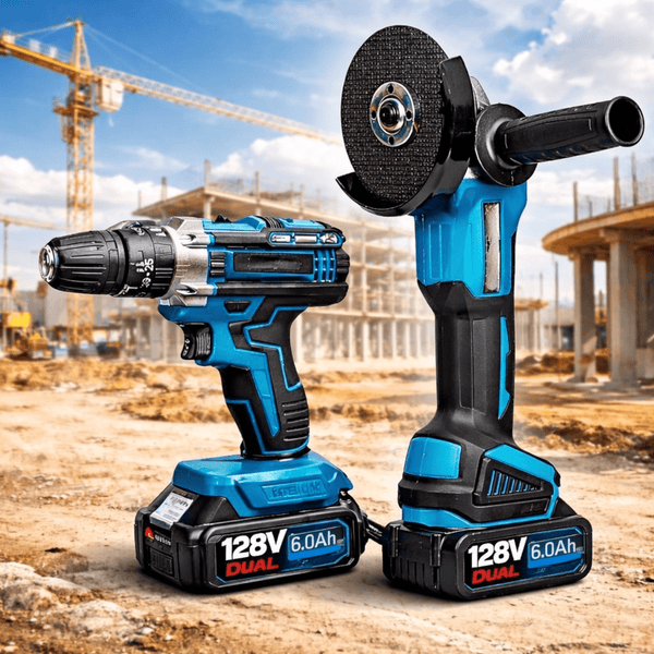 2u1 Aku Set - Bušilica i Brusilica 128V - Zoro