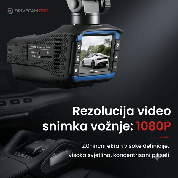 2u1 Auto DVR Kamera i Radar Detektor - Zoro
