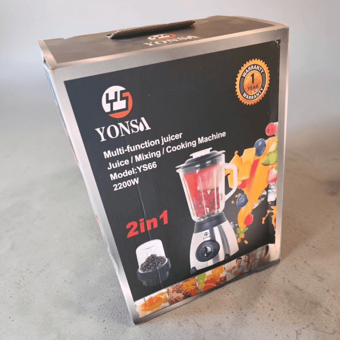 2u1 blender i sjeckalica "Yonsa" 2200W - Zoro
