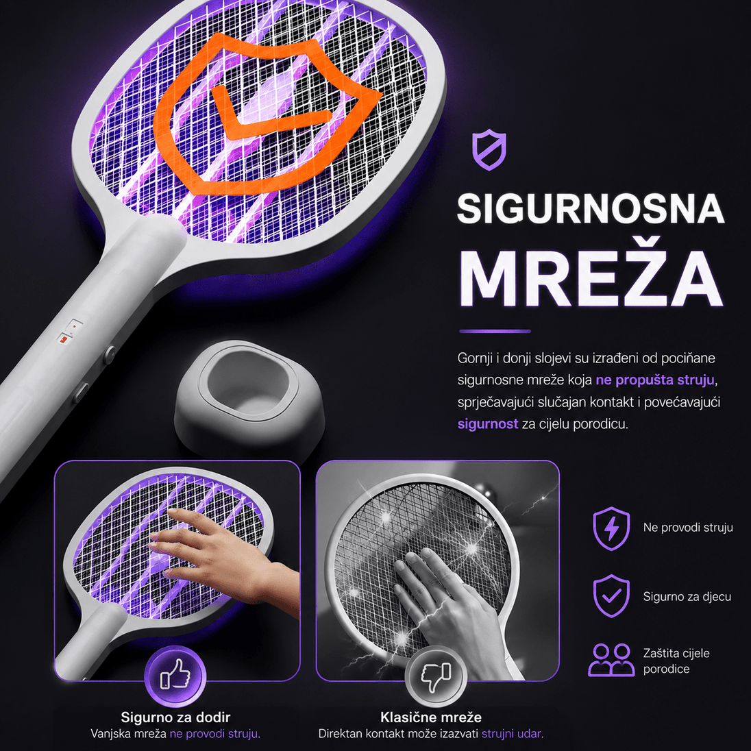 2u1 Lampa Reket Protiv Insekata - Zoro