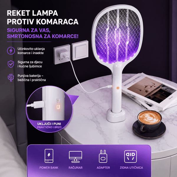 2u1 Lampa Reket Protiv Insekata - Zoro