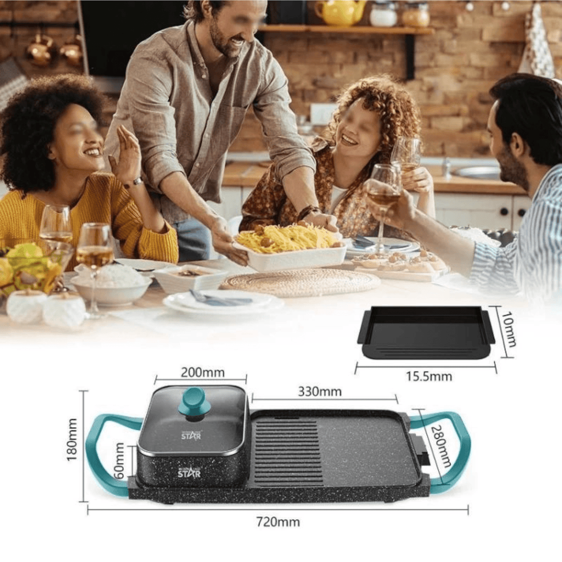 2u1 Roštilj i Tepsija za Pečenje "Winning Star" - Zoro