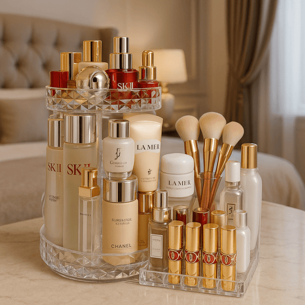 2u1 Rotirajući organizator kozmetike 360° - Zoro