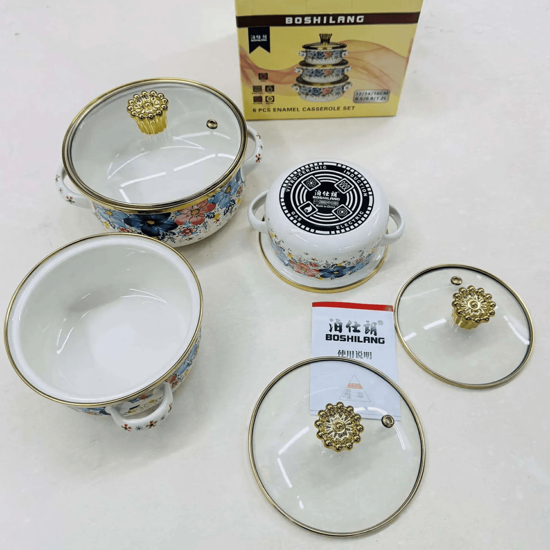3 - dijelni set emajliranih šerpi “SE0536” - Zoro