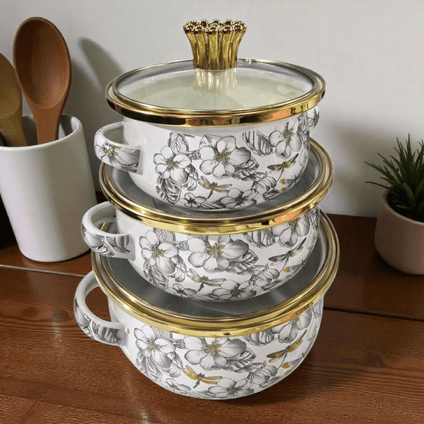 3 - dijelni set emajliranih šerpi “SE0536” - Zoro