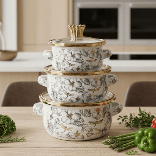 3 - dijelni set emajliranih šerpi “SE0536” - Zoro