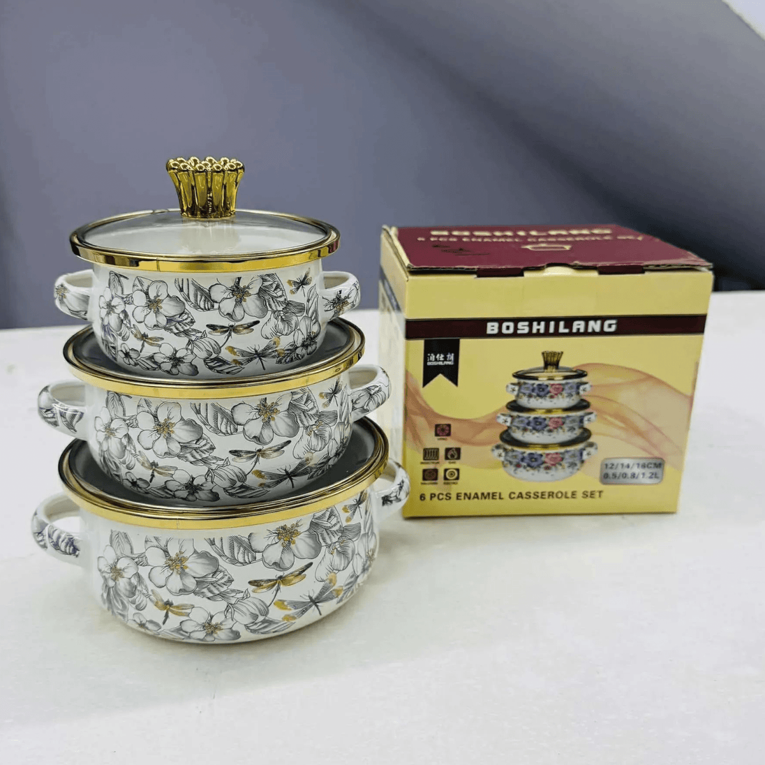 3 - dijelni set emajliranih šerpi “SE0536” - Zoro