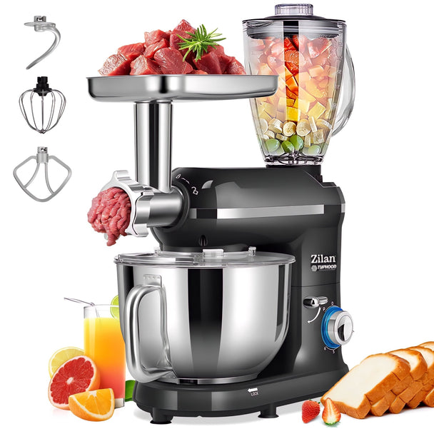 3u1 Mikser s Posudom + Blender + Nastavak za meso 1400W - Zoro