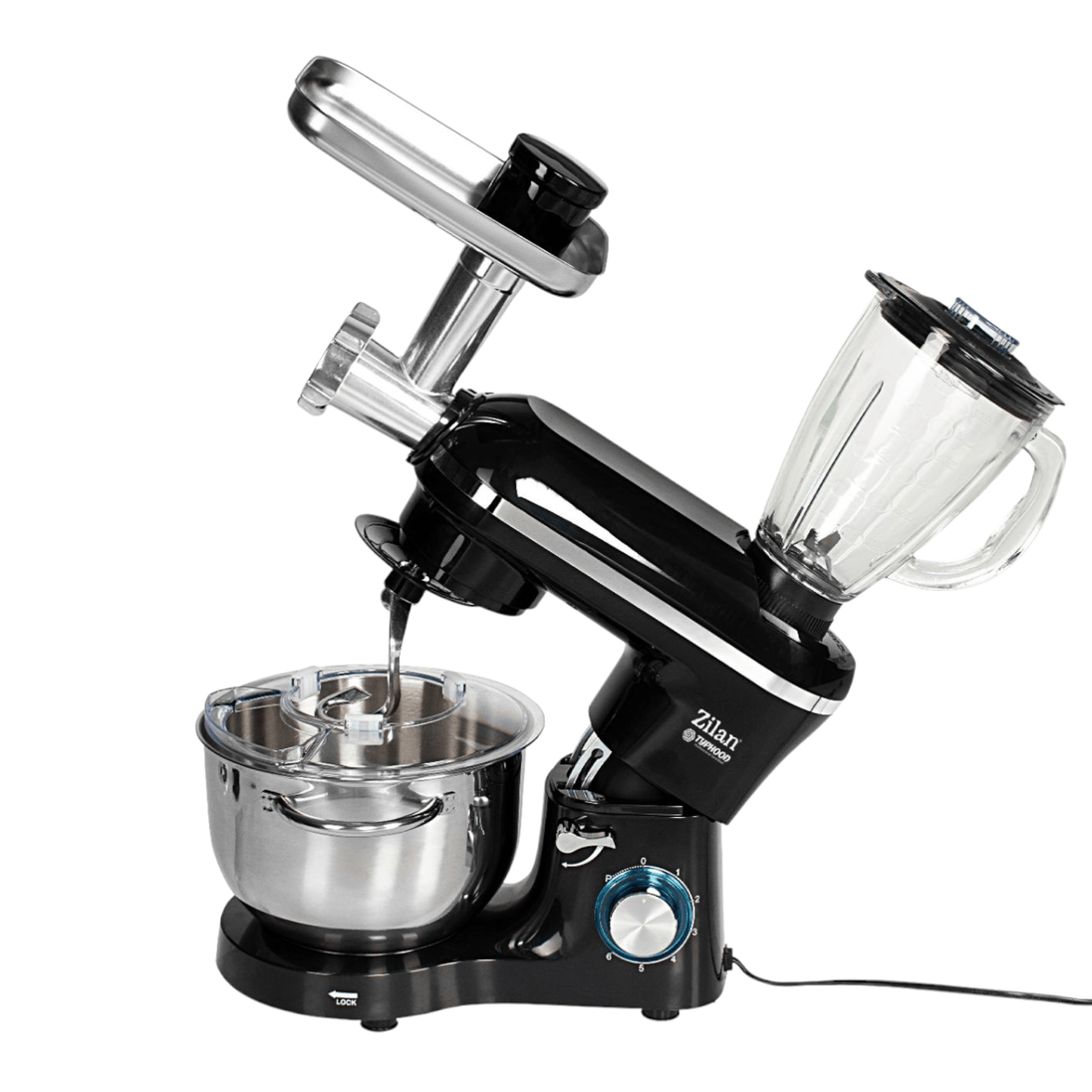 3u1 Mikser s Posudom + Blender + Nastavak za meso 1400W - Zoro