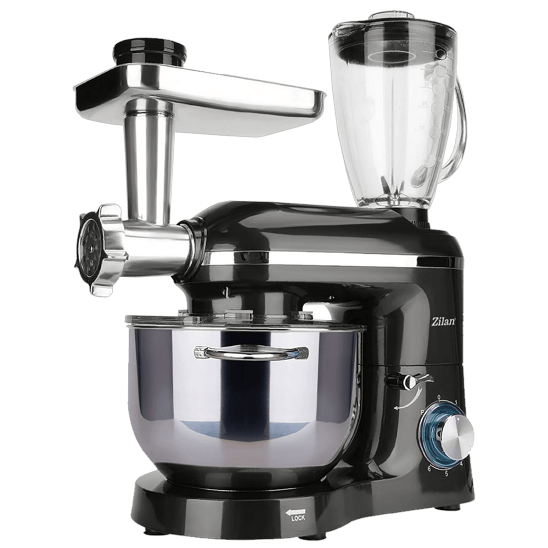 3u1 Mikser s Posudom + Blender + Nastavak za meso 1400W - Zoro