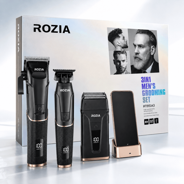 3u1 Profesionalni set za šišanje i brijanje "Rozia HT9543" - Zoro