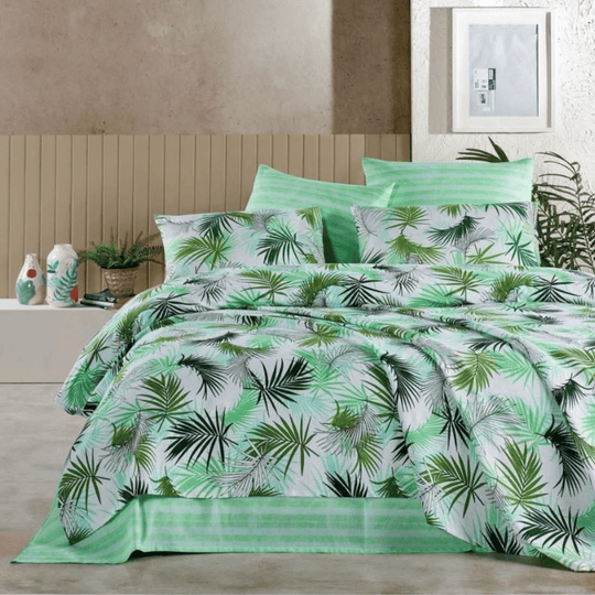 4 - dijelni set posteljine "Tubanur Green" - Zoro