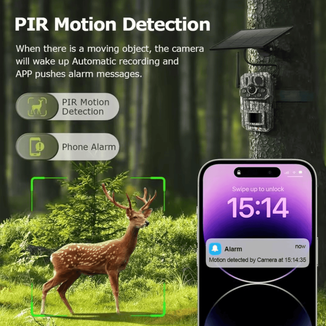 4G Solarna Kamuflažna Lovačka Kamera - Zoro