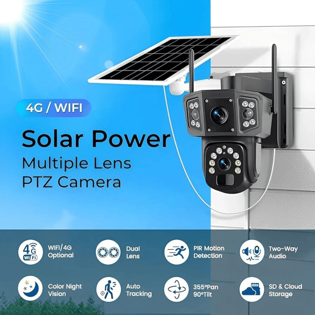 4G Solarna PTZ Kamera na Sim Karticu - Zoro