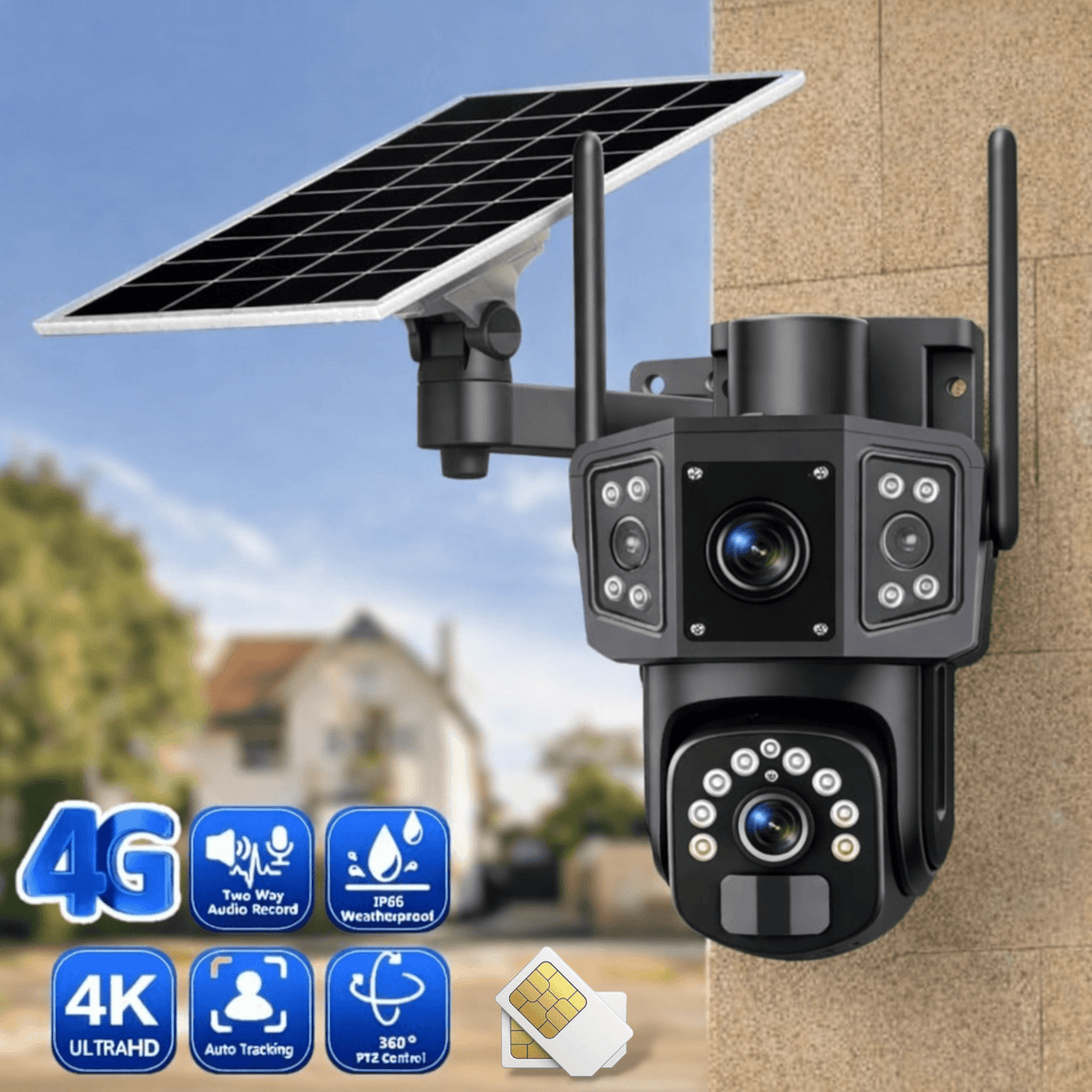 4G Solarna PTZ Kamera na Sim Karticu - Zoro