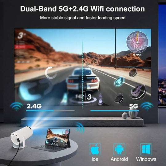 4K Projektor HD s 20.000 Igara Android 11 – Prijenosno Kućno Kino - Zoro