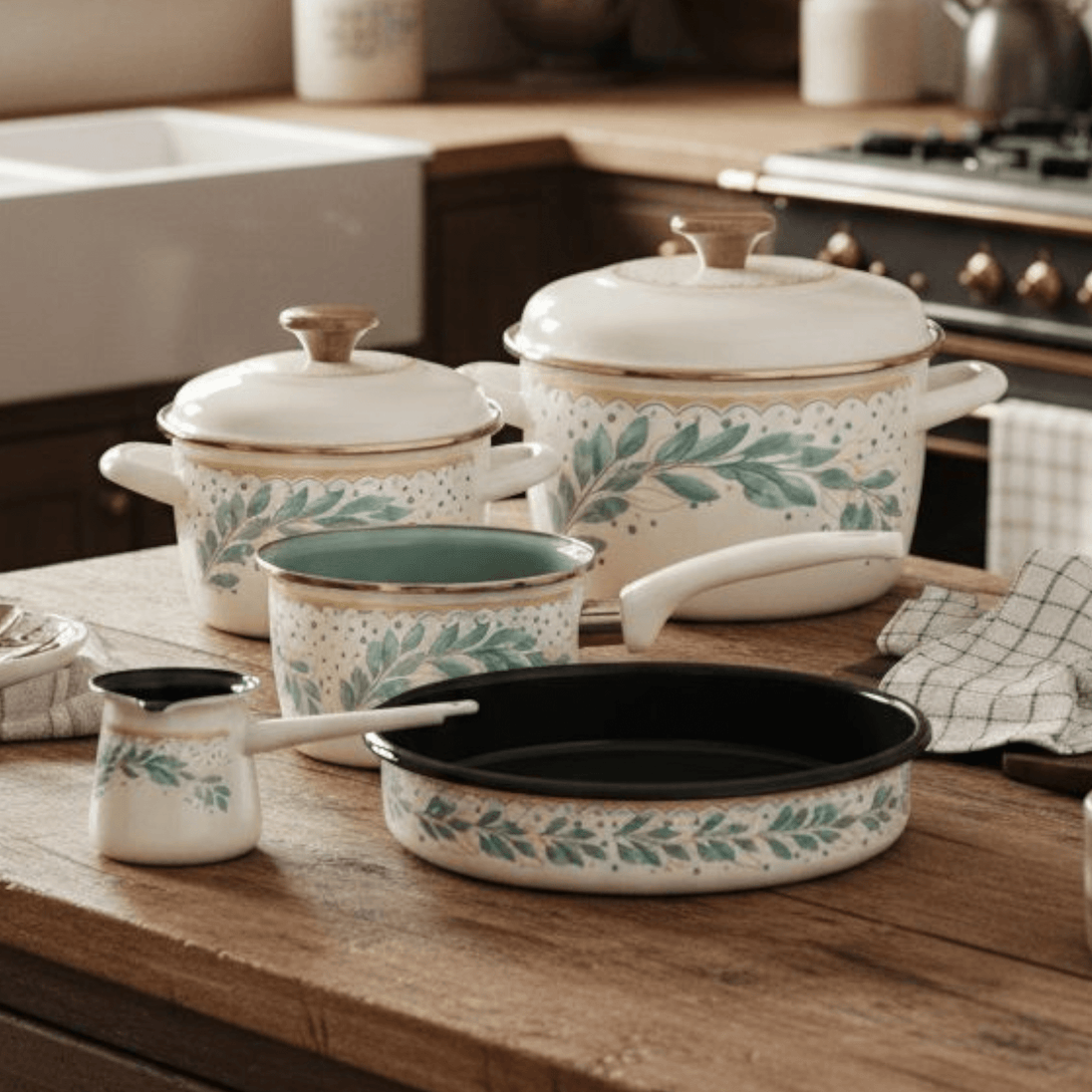 5u1 set emajl posuđa "Metalac" - Zoro