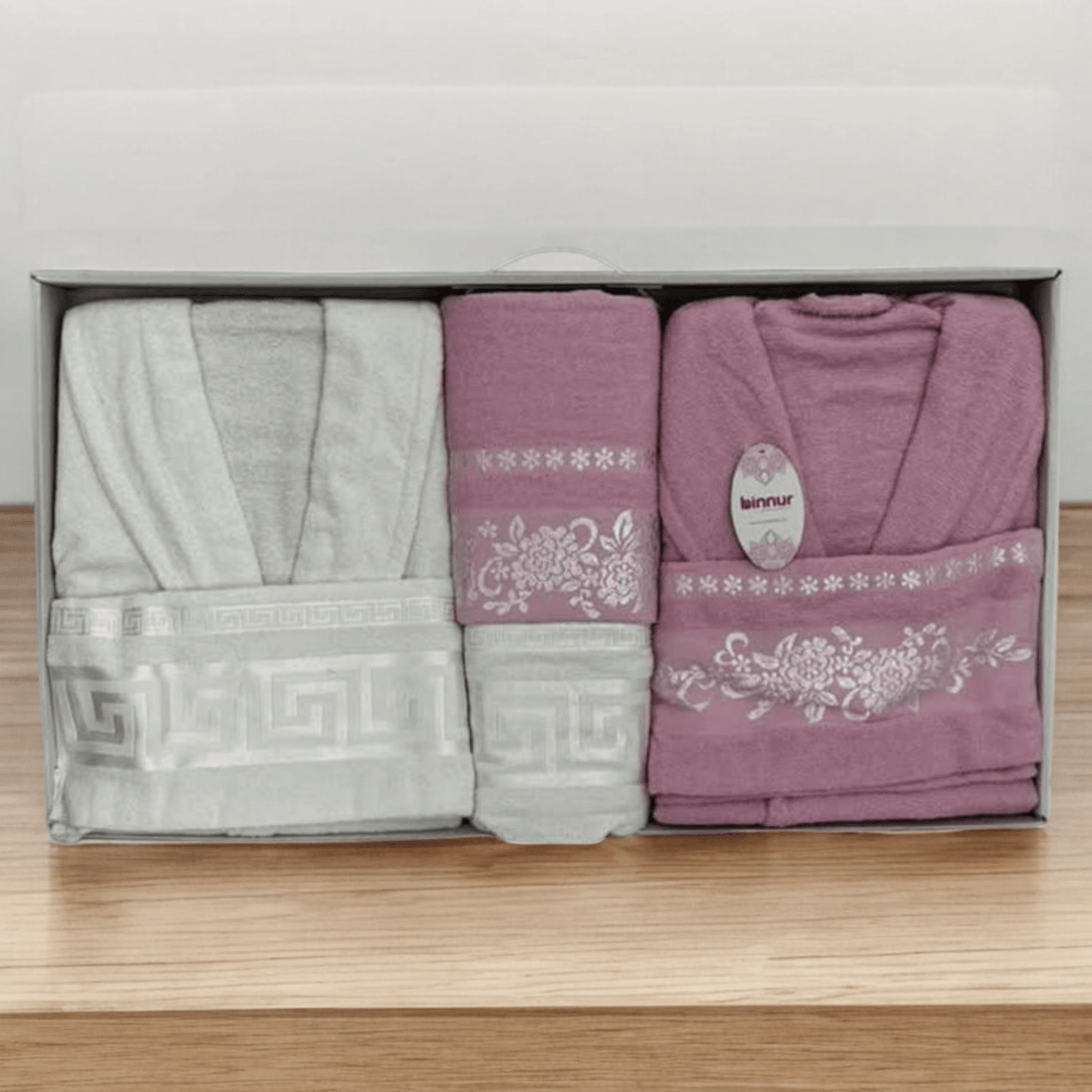 6 - dijelni Poklon set Ogrtača "Binnur" - Zoro