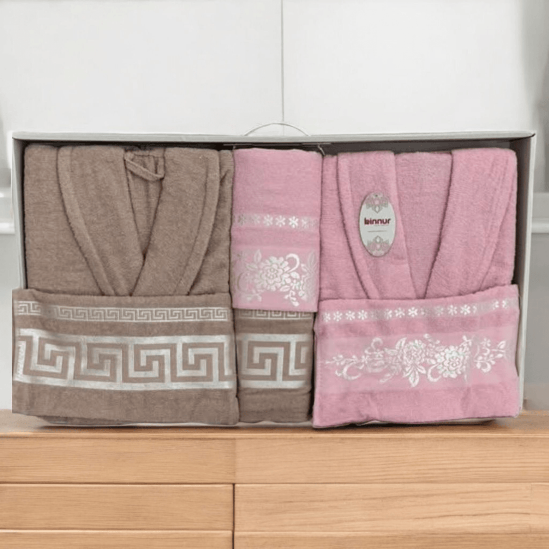 6 - dijelni Poklon set Ogrtača "Binnur" - Zoro