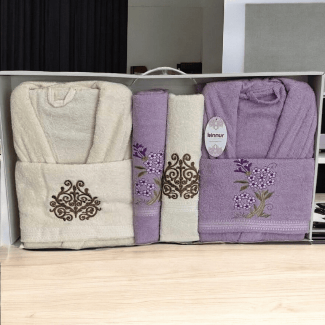 6 - dijelni Poklon set Ogrtača "Binnur" - Zoro