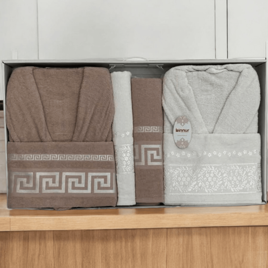 6 - dijelni Poklon set Ogrtača "Binnur" - Zoro