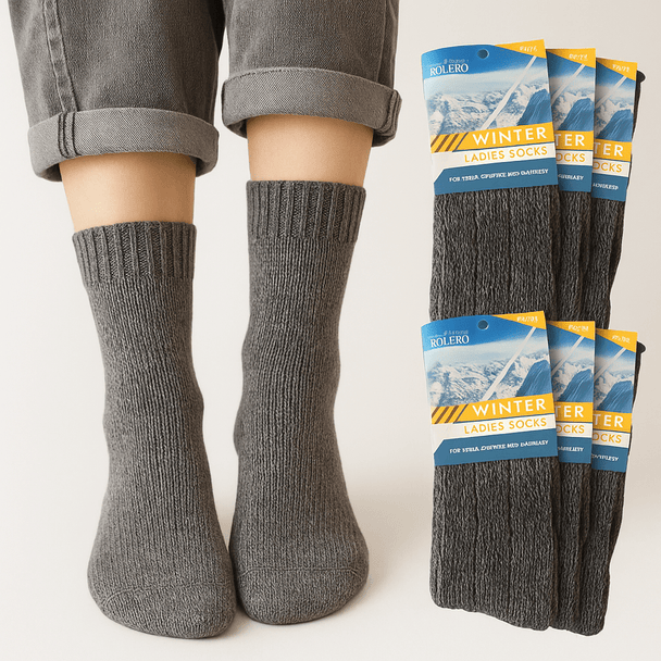 6 Pari Ženskih Vunenih Čarapa "Bolero" - Zoro