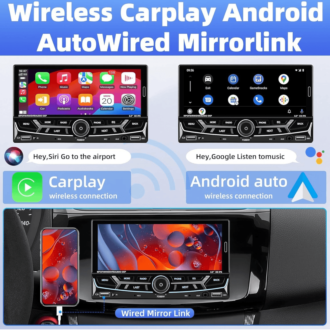 7" Auto Multimedija 7086W - Zoro