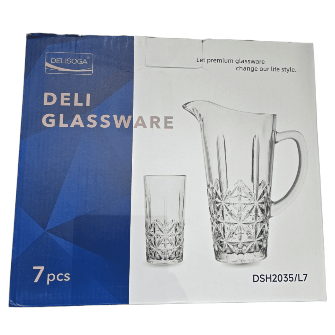 7 - dijelni Set Bokal i Čaše "Deli Glassware" - Zoro