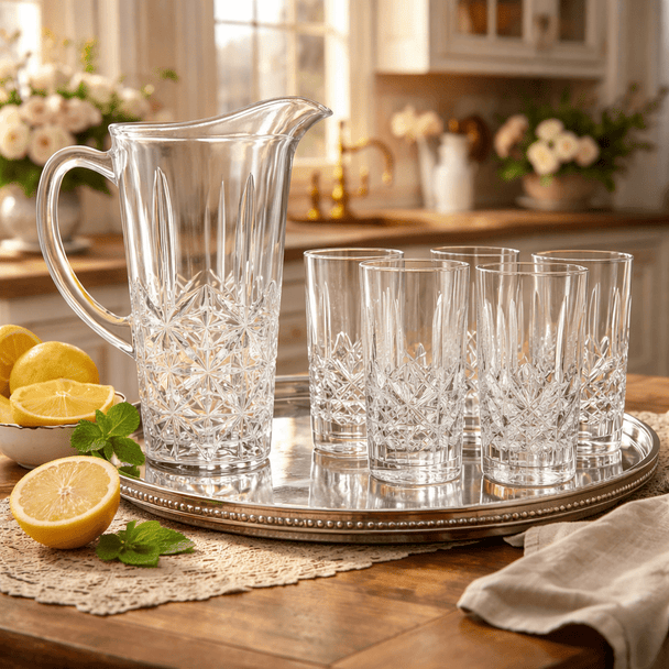 7 - dijelni Set Bokal i Čaše "Deli Glassware" - Zoro