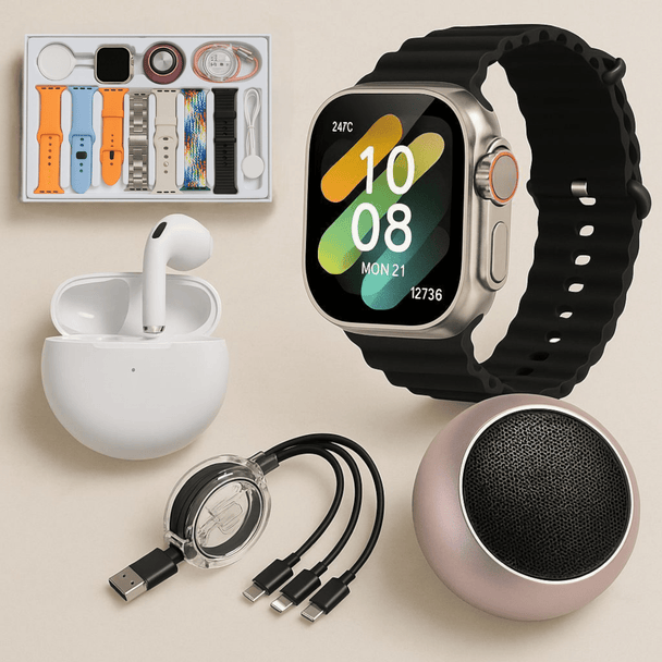 7+4 Pametni Set: Sat + Slušalice + Zvučnik "D99" - Zoro