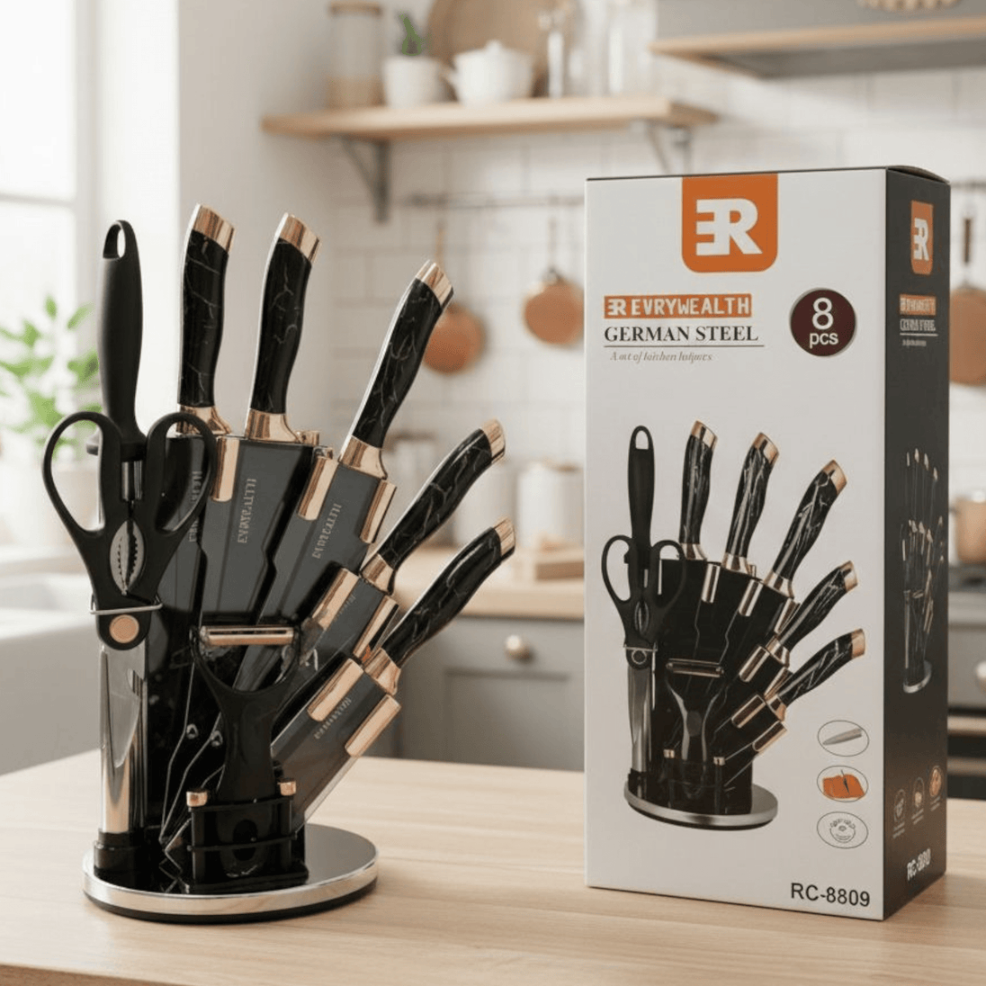 9 - dijelni Set noževa EVRYWEALTH - Zoro