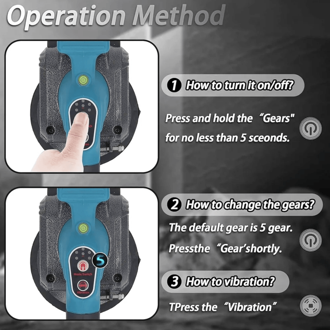 Aku Vakumski Vibrator za Pločice - Zoro