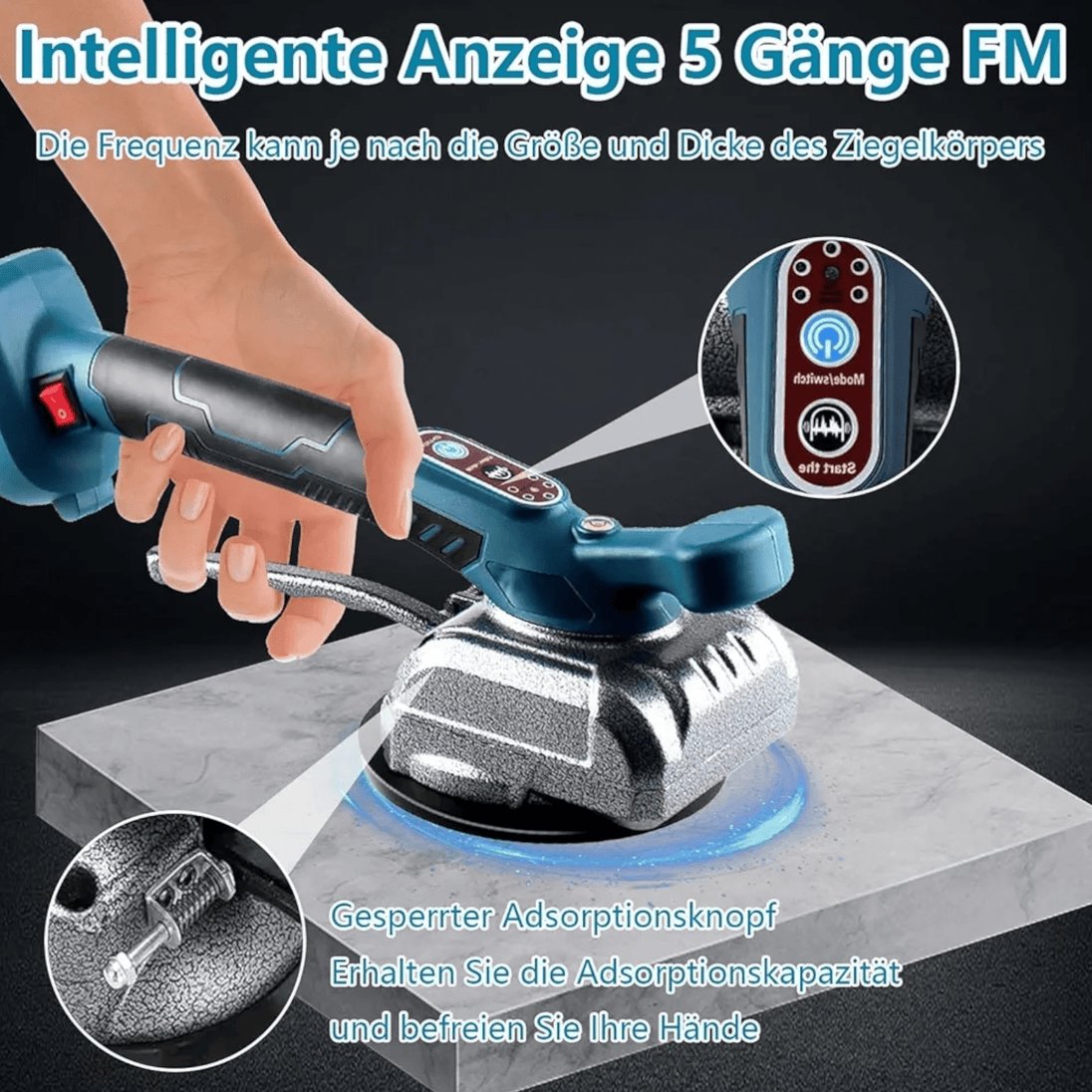 Aku Vakumski Vibrator za Pločice - Zoro