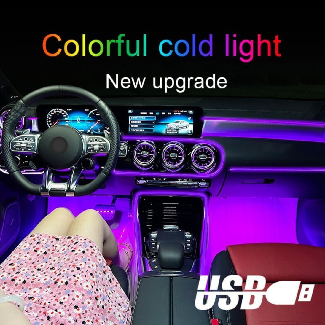Ambijentalo LED Svjetlo za Auto 4m "B101" - Zoro