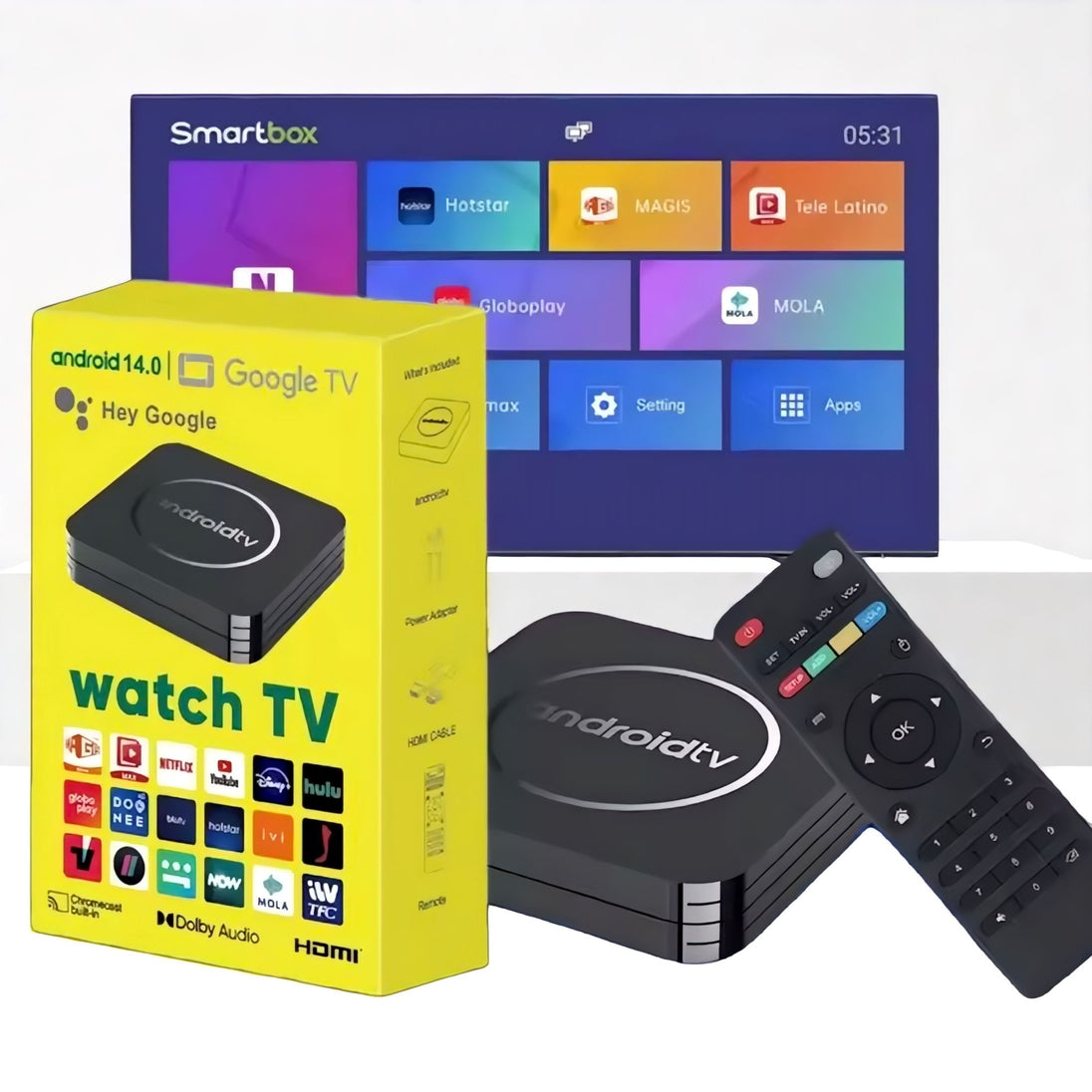 Android 14.0 TV Box 8GB + 128GB - Zoro