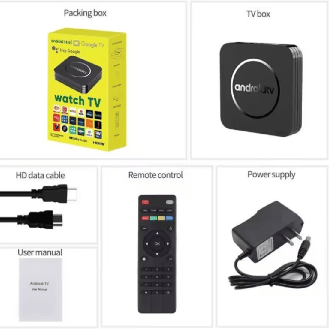 Android 14.0 TV Box 8GB + 128GB - Zoro