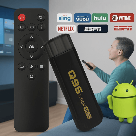 Android TV Stick 8GB + 128GB "Q96" - Zoro