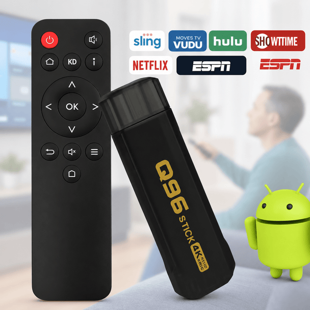 Android TV Stick 8GB + 128GB "Q96" - Zoro