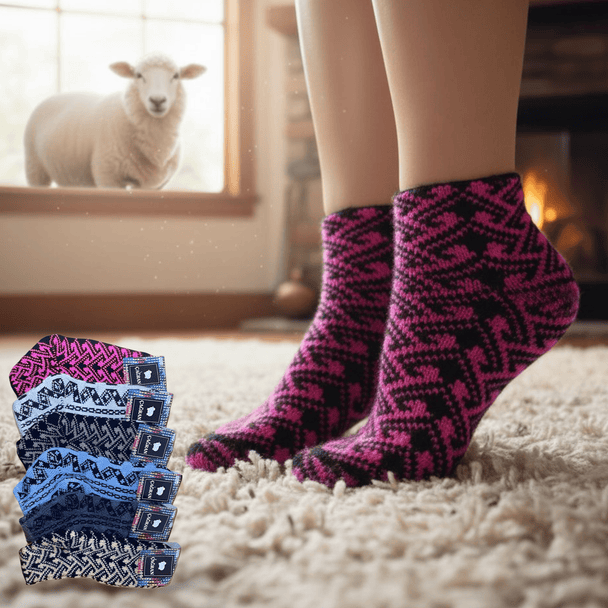 AURORA Ženske Vunene Čarape (6 PARI) - Zoro