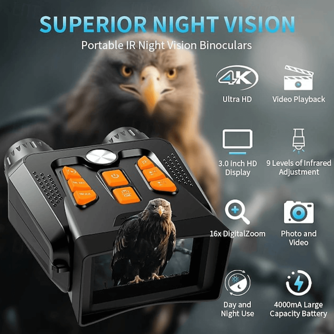 Digitalna Noćna Optika 4K Ultra HD - Zoro