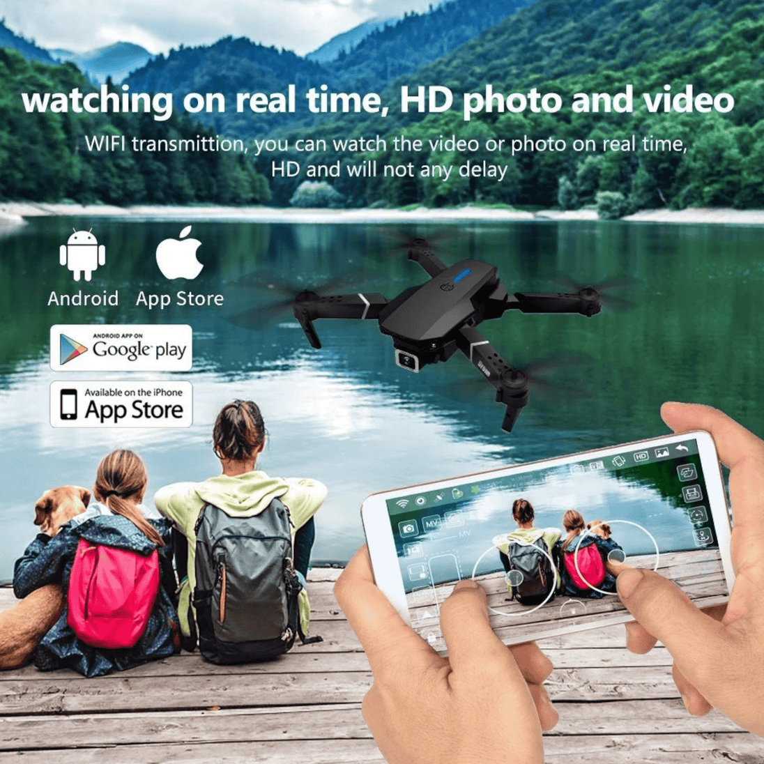 Dron s dvostrukom kamerom "NO:W8" - Zoro