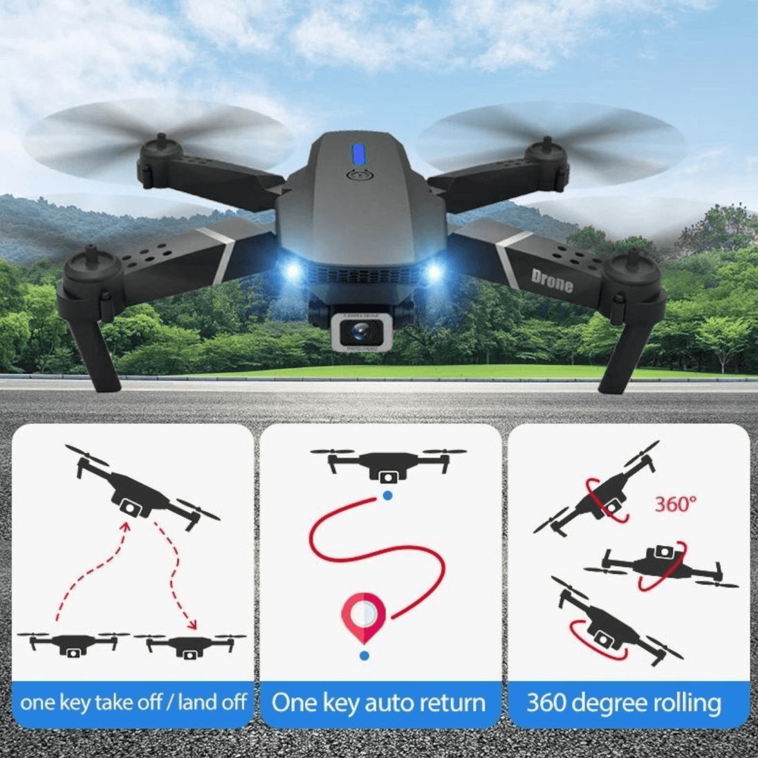 Dron s dvostrukom kamerom "NO:W8" - Zoro