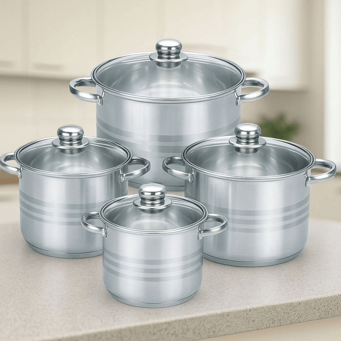 Duboki lonci 8 - dijelni set "Excellent Line HP4W" - Zoro